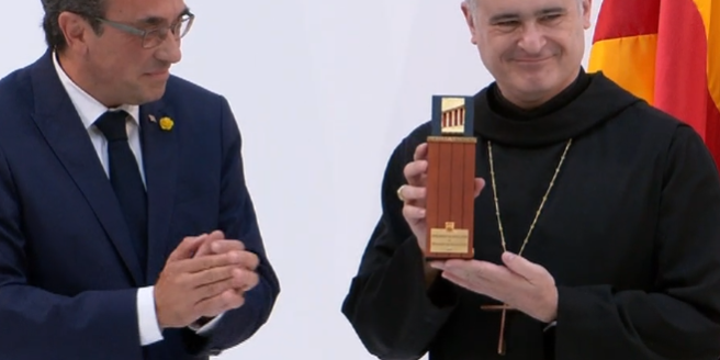 L’Abadia de Montserrat rep la Medalla d’Honor en categoria d’or del Parlament