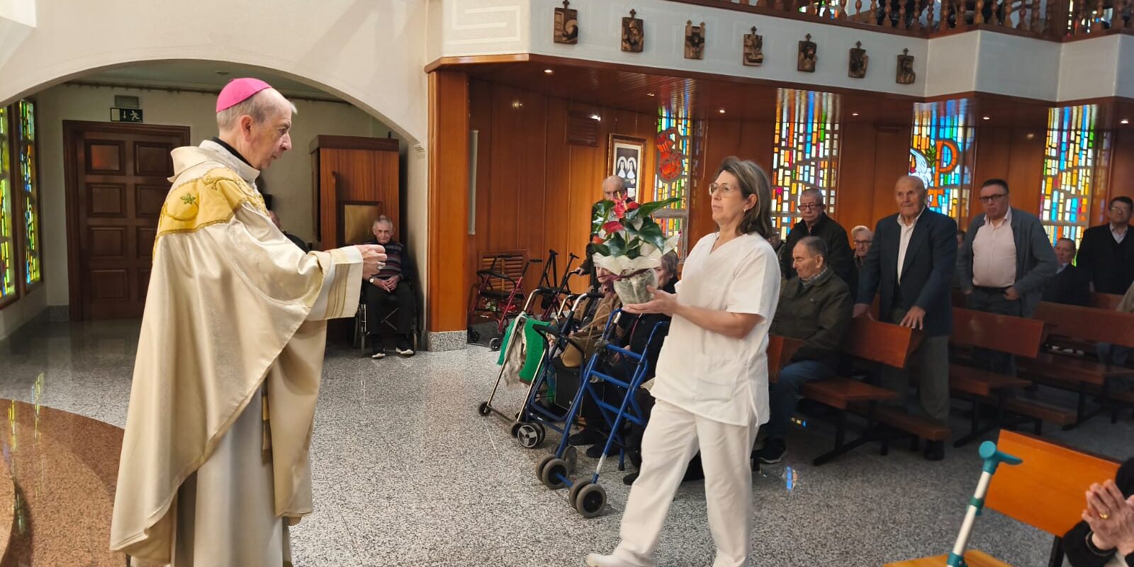Las hermanitas de Aitona celebran san José con una misa