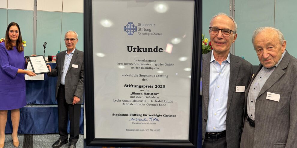 Los “Maristas Azules” reciben el premio Stephanus stiftung – 2025