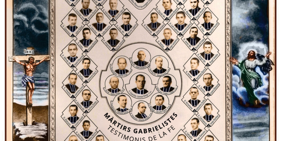 En el martiri de 49 Germans Gabrielistesi el seu capellà, morts per odi a la fe