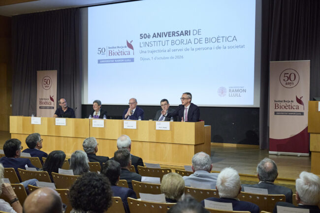 L’Institut Borja de Bioètica celebra 50 anys